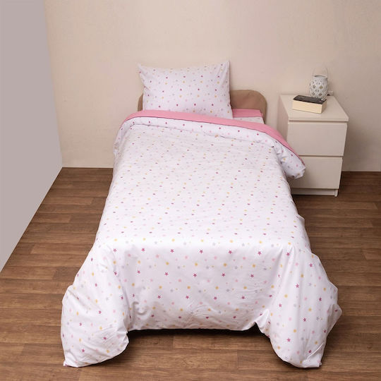 Viopros Сет Бебешка Долен Калъф с Калъфка за Възглавница ROZ 120x160см.