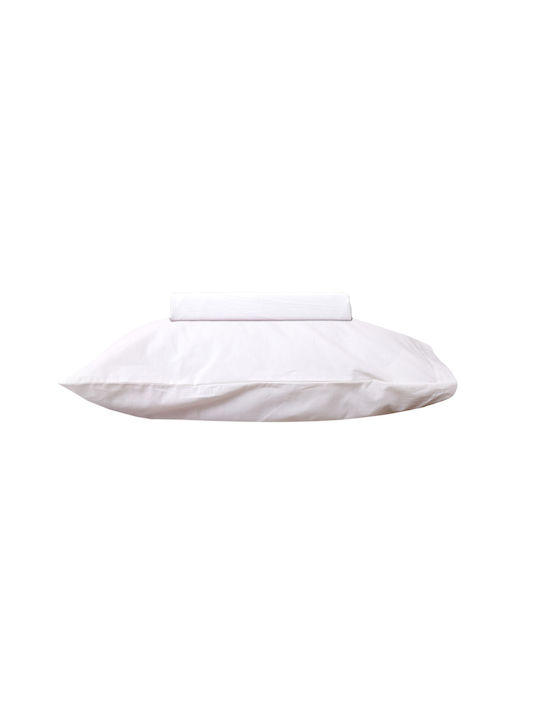 Viopros Baby Duvet Cover Set With Pillowcase White 120x160cm