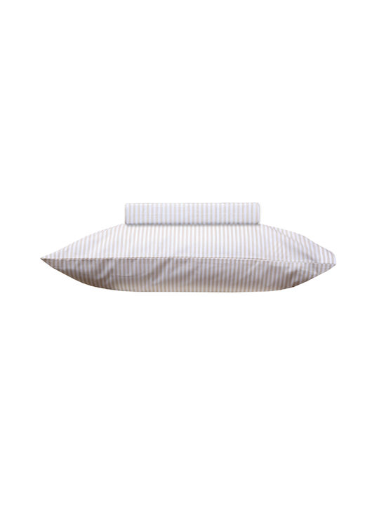 Viopros Baby Duvet Cover Set With Pillowcase Beige 120x160cm