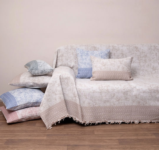 Viopros Cuverturi Pentru Canapea 4 Locuri Jacquard 180x320 cm Bej