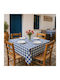 Linea Home Tablecloth Linen Blue 150x220cm