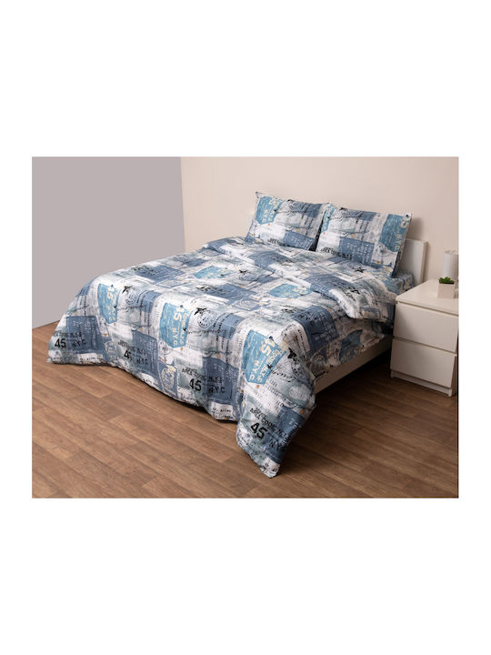 Viopros Πάπλωμα Ημίδιπλο 180x240εκ. Μπλε