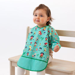 Kiokids Waterproof Coverall Fabric with Pocket & Sleeves Mint