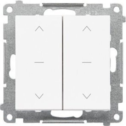 Kontakt-Simon Simon 55 Wall Switch Rolling Shutters Two-Way without Frame White