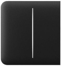 Sidebutton 2-Gang Black Ajax Switch Frame