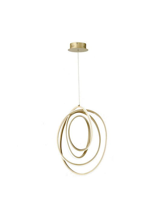 Ondaluce Pendant Light Yellow 50x50x65cm