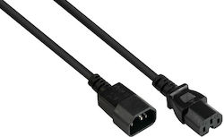 Alcasa IEC C14 / IEC C15 - IEC C14 / IEC C15 Cable 5m Black (P1450-S050) Alcasa IEC C14 / IEC C15 - IEC C14 / IEC C15 Cable 5m Black (P1450-S050)
