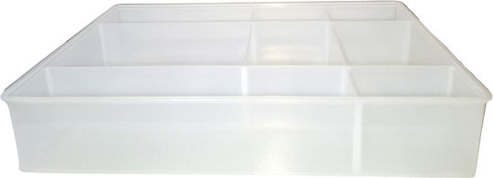 Budget Aufbewahrungskorb Kunststoff Transparent 32x22x6cm 1Stück