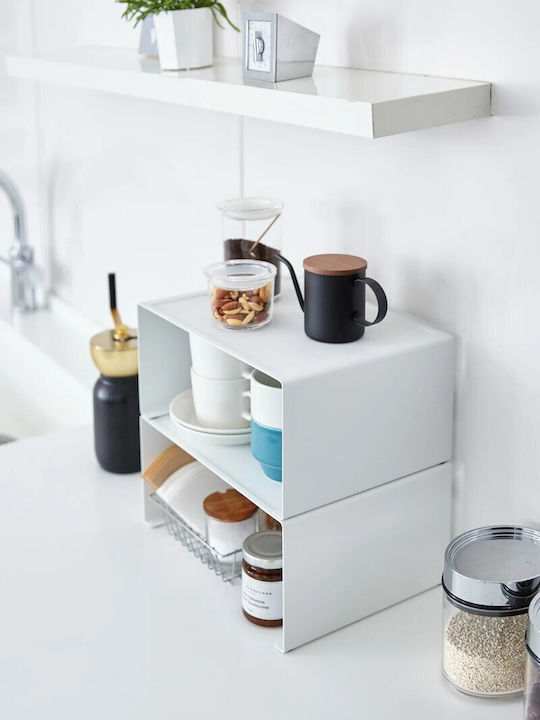 Yamazaki Inox Cupboard Shelf 30.5x22x14cm White