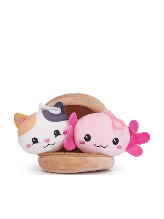 Kawaii Kuties 2 Keychain Dog Axolotl Inside Dumpling Plush 14cm