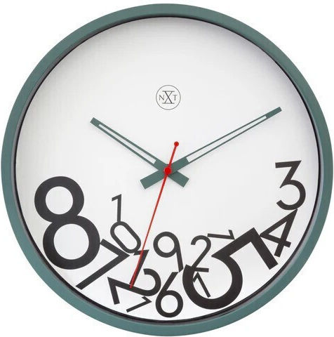 Nextime Ρολόι Τοίχου Πλαστικό Πράσινο Ø30cm
