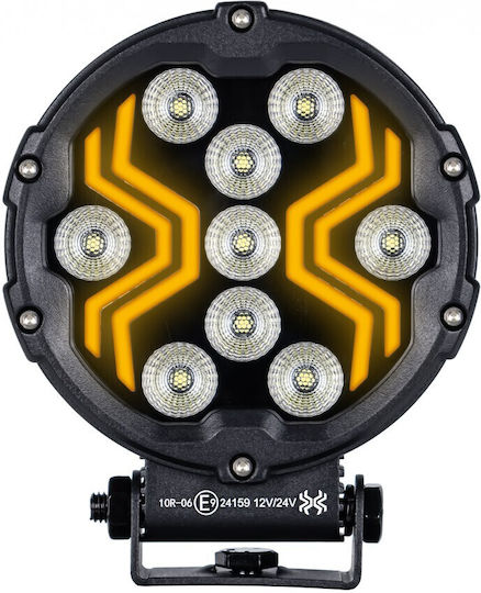 LED Round Work Headlight White 12V24V Spider