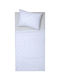 Viopros Set Baby Sheets Crib Cotton Rea White 120x160cm 3 Pieces