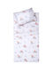 Viopros Set Baby Sheets Cradle Cotton Huck White 80x100cm 2 Pieces