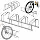 Kadax 4-Station Stahl Fahrradhalterung Silber