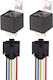 Set 2 Relee Auto 24v 40a Socket Cuie 5 Pinuri 2.5 X 3 Cm Gebildet Jd2914