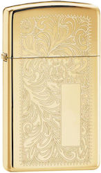 Zippo Slim Αντιανεμικός Αναπτήρας Φλόγας (Προσω...