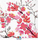 Party-Servietten Essensservietten 33cm Sakura 16 Stück Blumen