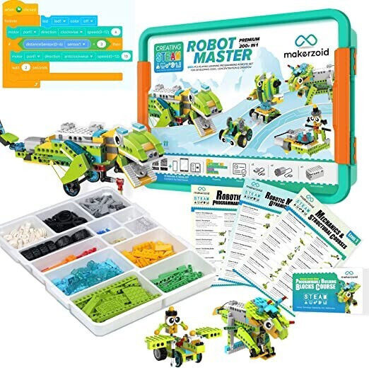 Programmable Toys Robot Master 200-in-1 Coding Robot Kit PB Programmable Toys Robot Master 200-in-1 Coding Robot Kit PB