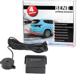 Bene Auto-Parksystem Zurück mit Buzzer und 4 Sensoren 20mm in Schwarz Farbe