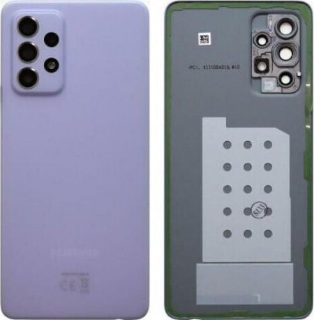 Καπάκι Μπαταρίας Batterycover+camera Lens Μωβ για Samsung Galaxy A52