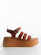 Flatforms Bozikis Λουράκια & Μαλακή Σόλα Γυναικεία 237 Δ Ταμπα Δέρμα