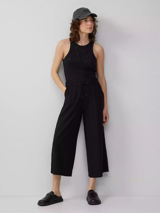 Women's Fabric Trousers Black