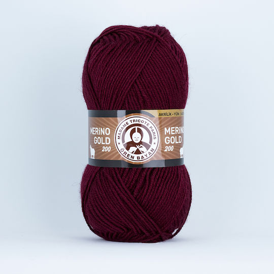 Madame Tricote Paris Merino Gold Mixed Bordeaux 200m 100gr