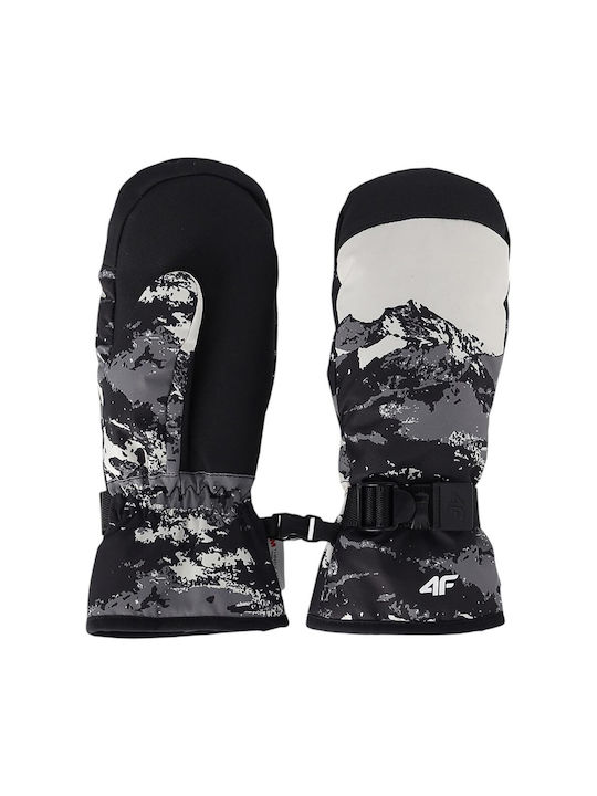 4F Mittens Ανδρικά Γάντια Σκι & Snowboard Μαύρα