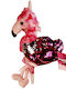 Osterkerze Flamingo Sequin Plüsch 40cm