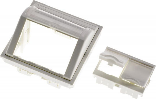 Set Plăcuță Stand 2 Bucăți Snap-in Colț Alb Eu N423.540n Nexans