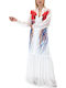 Summer Maxi Dress Red White Blue