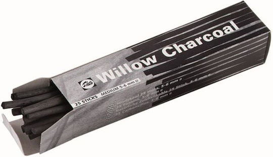 Charcoal Talens Medium 7-12mm Box 20 Pieces