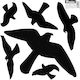 Large Bird Repellent Stickers 6 Pcs 10 Sheets Scare