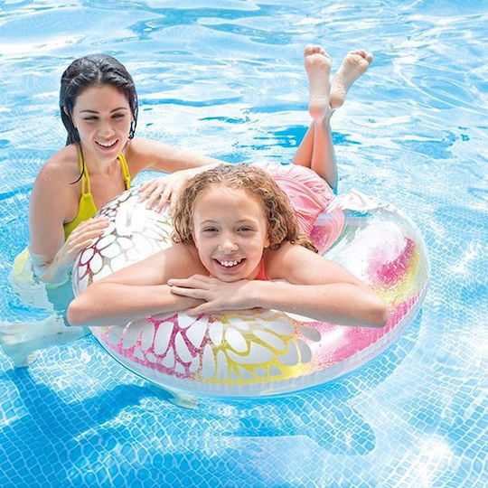 Kids' Swim Ring with Handles and Diameter 97cm. for 3-9 Years Old
