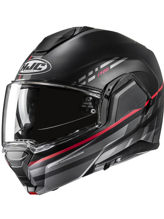 HJC i100 Sysma MC1SF Black Red Κράνος Μηχανής F...