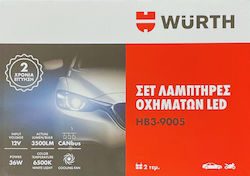Wurth Λάμπες HB3 LED Ψυχρό Λευκό 2τμχ Wurth Λάμπες HB3 LED Ψυχρό Λευκό 2τμχ