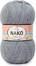 Fir De Tricotat Nako Bebe 100 Col 194 Gri Melan...