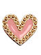 Crocs Jibbitz Broschen Herz Rosa