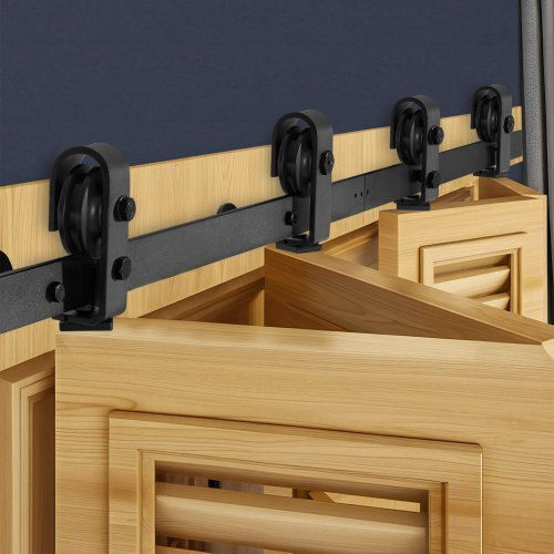Vevor Sliding Door Mechanism 152.4cm Black