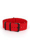 Vitopoulos Riemen aus Stoff Rot 24mm