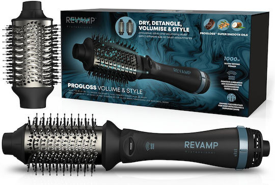 Revamp Progloss Volume & Ionic Ceramic Perie De Păr Electrică Cu Cap Rotativ 1000 Watt