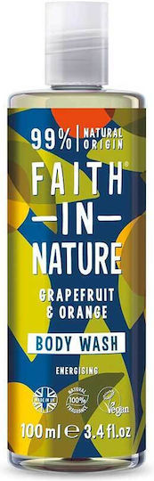 Faith in Nature Gel De Duș Cu Glicerină Și Miros Citrice 100ml