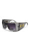 Riverio Women's Sunglasses with Grey Horn-Rimmed Frame and Transparent Gradient Lenses RVD30022