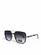Riverio Unisex Sunglasses with Black Metal Frame and Black Gradient Lens RVD30012