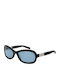 GCDS Unisex Sunglasses with Black Plastic Frame and Black Lens