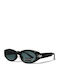 Riverio Women's Sunglasses with Black Plastic Frame and Black Lens RVF89503