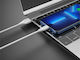 Celebrat Редовна USB 2.0 Кабел USB-C мъжки - USB-C мъжки 15W Бял 1м (d-CB-31A-C-WH)
