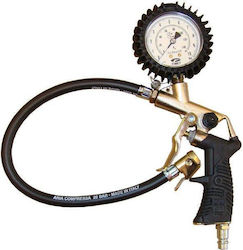 Beta Air Pump Gun Tire Pressure Gauge Range 0-10 Bar 25/d-rb 15 Scale In Bar Psi Homologation