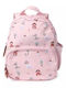Tutete School Bag Backpack Kindergarten Red with Water Bottle Holder